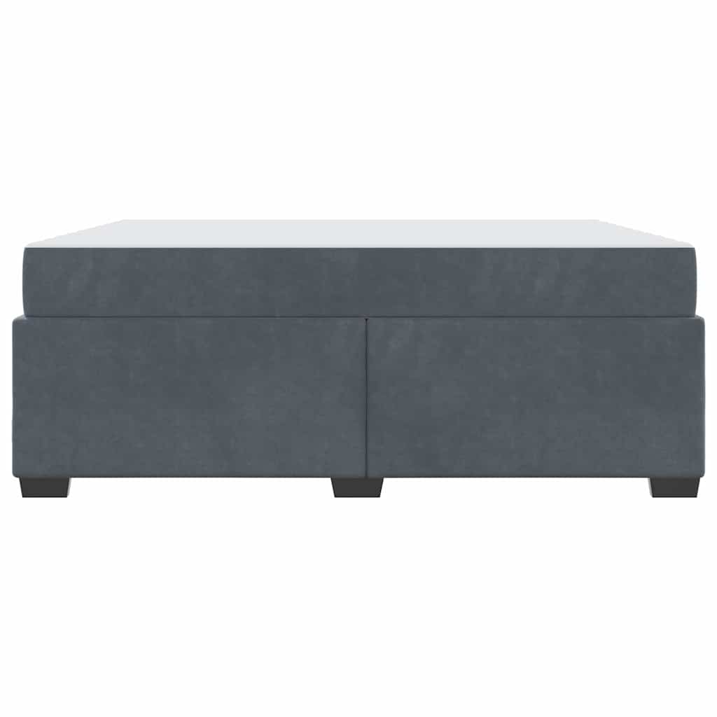vidaXL Ramka łóżka z materacem Ciemnoszary 180 x 200 cm tkanina