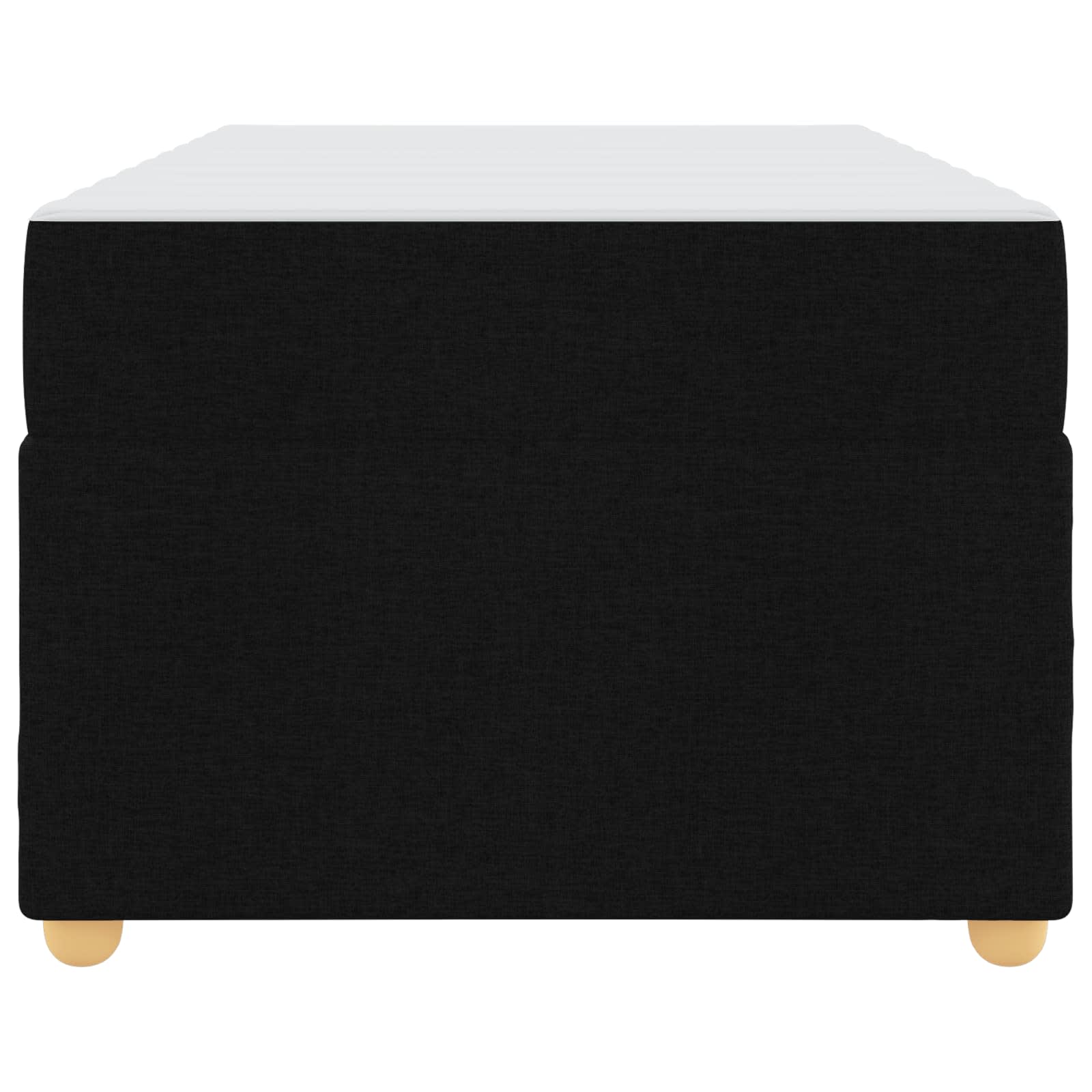 vidaXL Ramka łóżka z materacem Czarny 100 x 200 cm tkanina