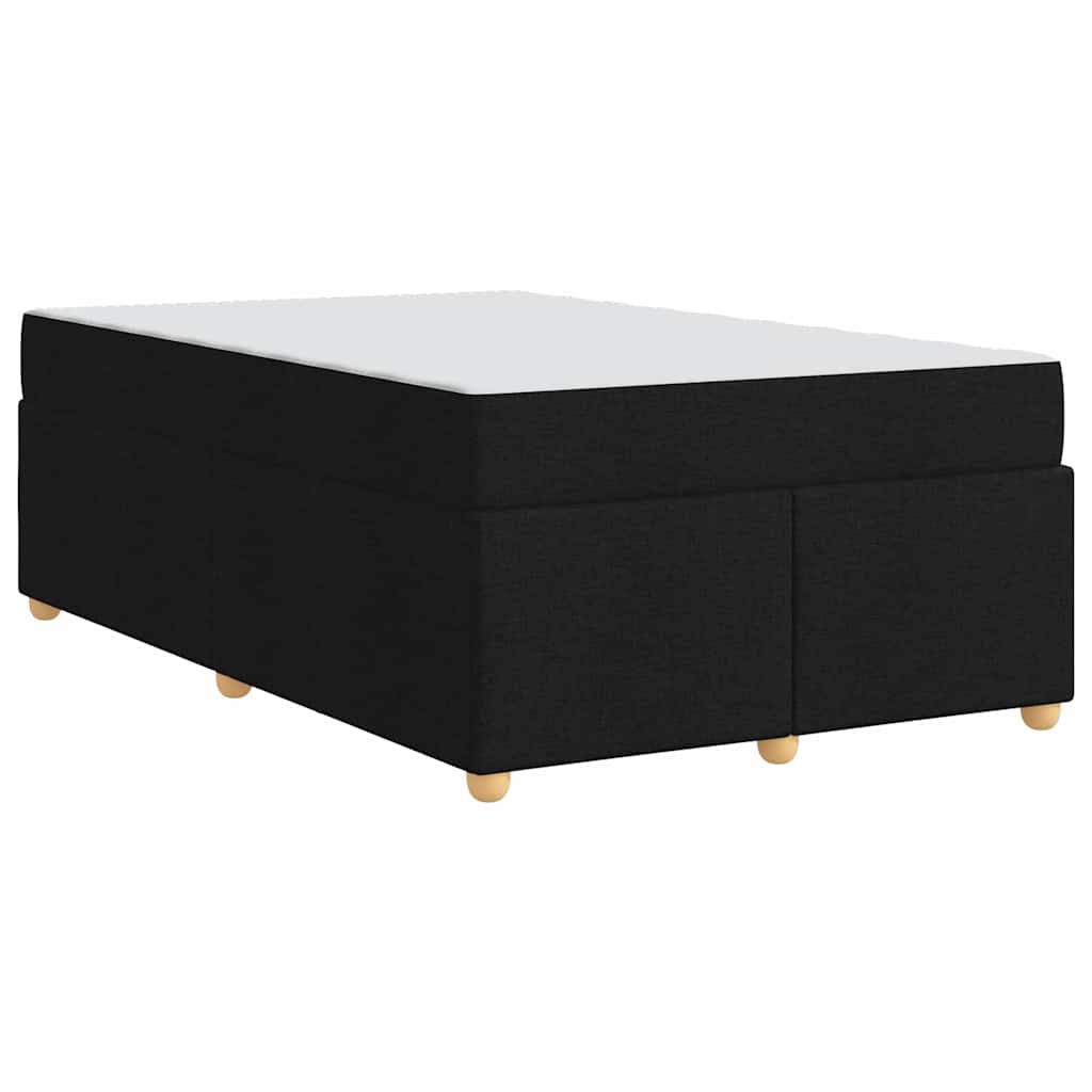 vidaXL Ramka łóżka z materacem Czarny 120 x 190 cm tkanina