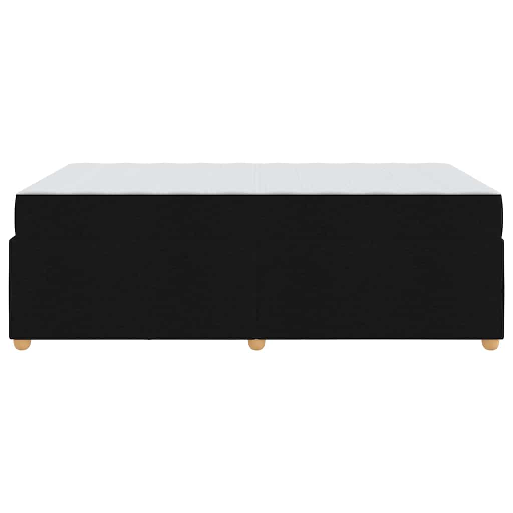 vidaXL Ramka łóżka z materacem Czarny 120 x 190 cm tkanina