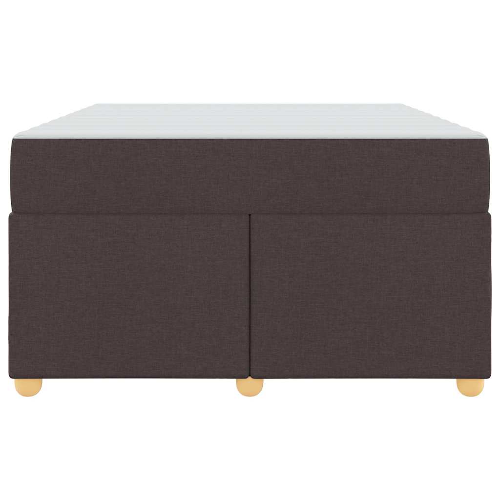 vidaXL Ramka łóżka z materacem Ciemny brąz 120 x 190 cm tkanina