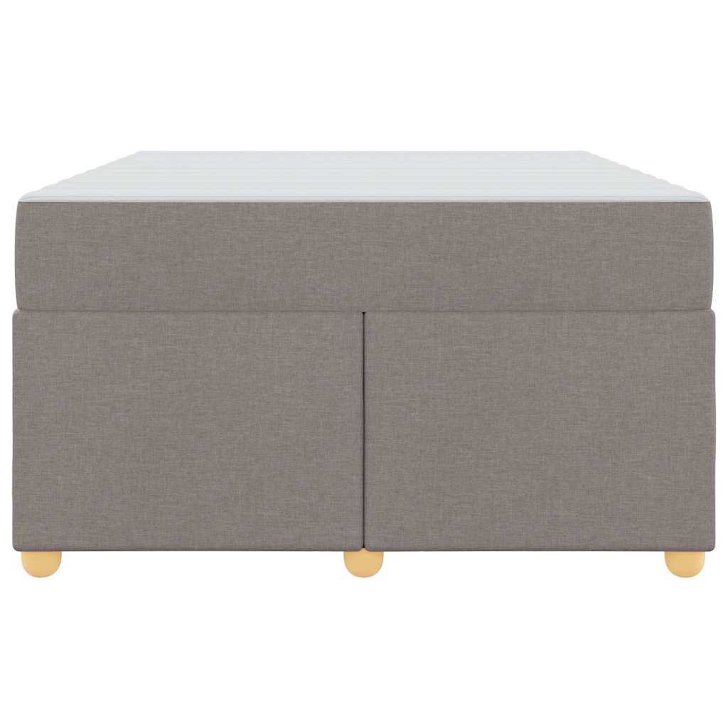 vidaXL Ramka łóżka z materacem Ciemnoszary 120 x 190 cm tkanina