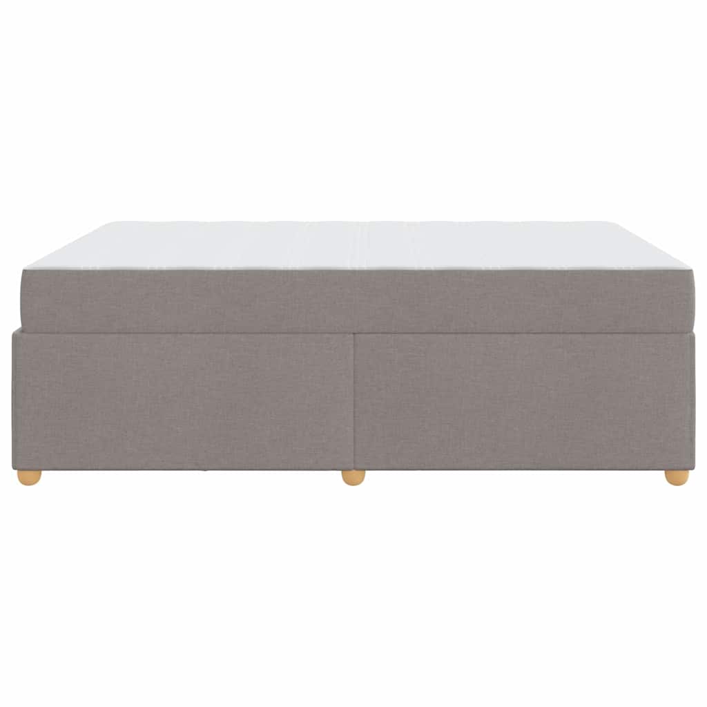 vidaXL Ramka łóżka z materacem Ciemnoszary 140 x 200 cm tkanina