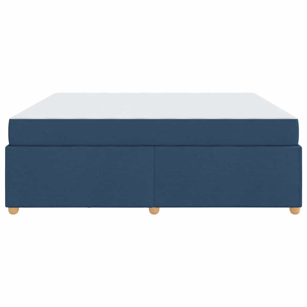 vidaXL Ramka łóżka z materacem Niebieski 180 x 200 cm tkanina