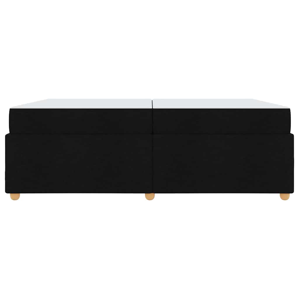 vidaXL Ramka łóżka z materacem Czarny 200 x 200 cm tkanina