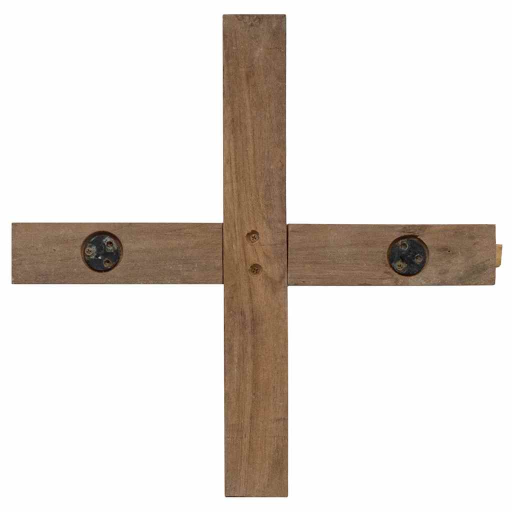 vidaXL Choinka z podstawą Brązowy 90 cm Lite drewno tekowe
