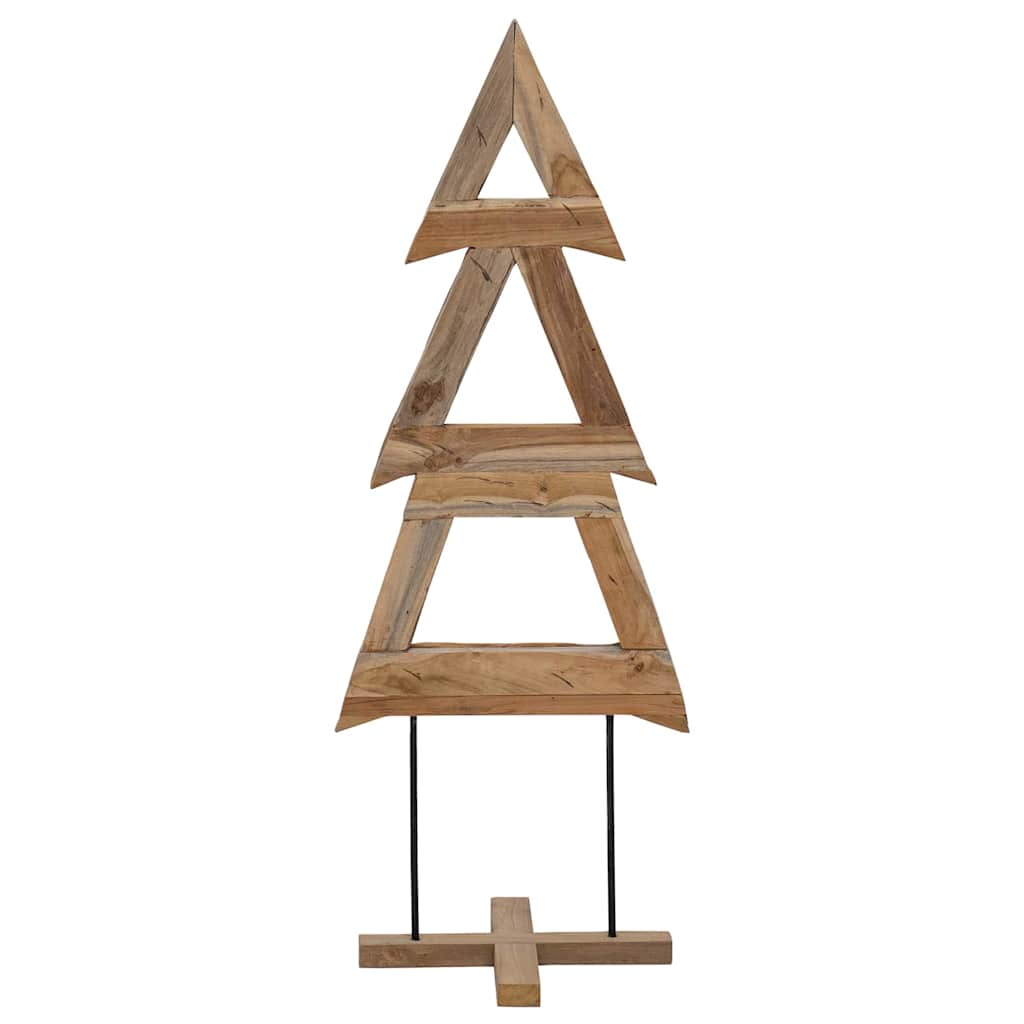 vidaXL Choinka z podstawą Brązowy 90 cm Lite drewno tekowe