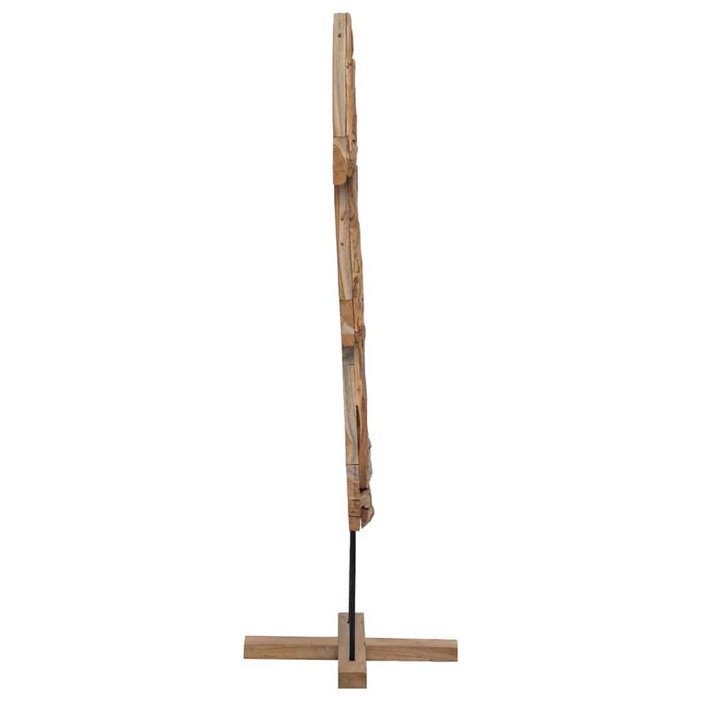 vidaXL Choinka z podstawą Brązowy 90 cm Lite drewno tekowe