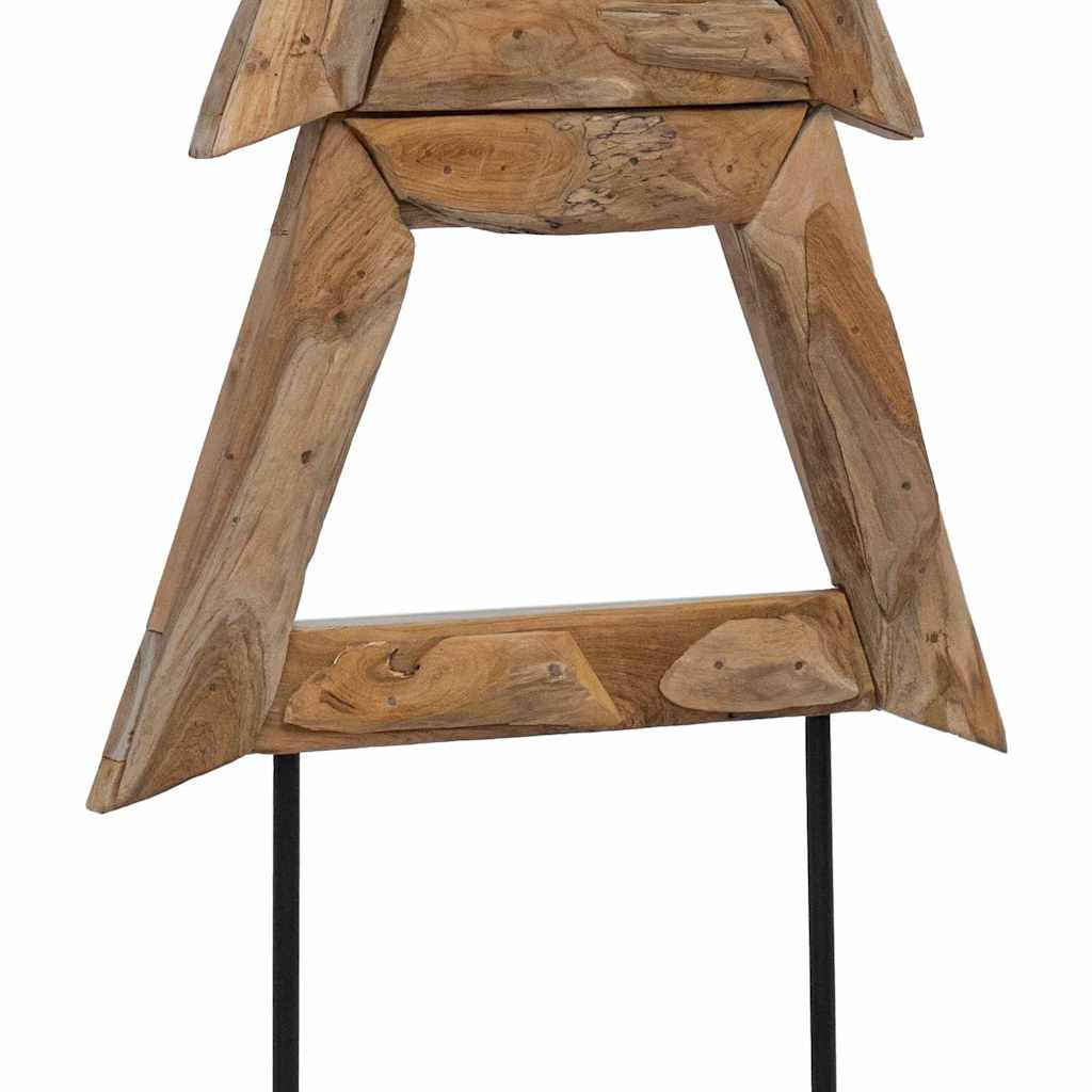 vidaXL Choinka z podstawą Brązowy 149,5 cm Lite drewno tekowe