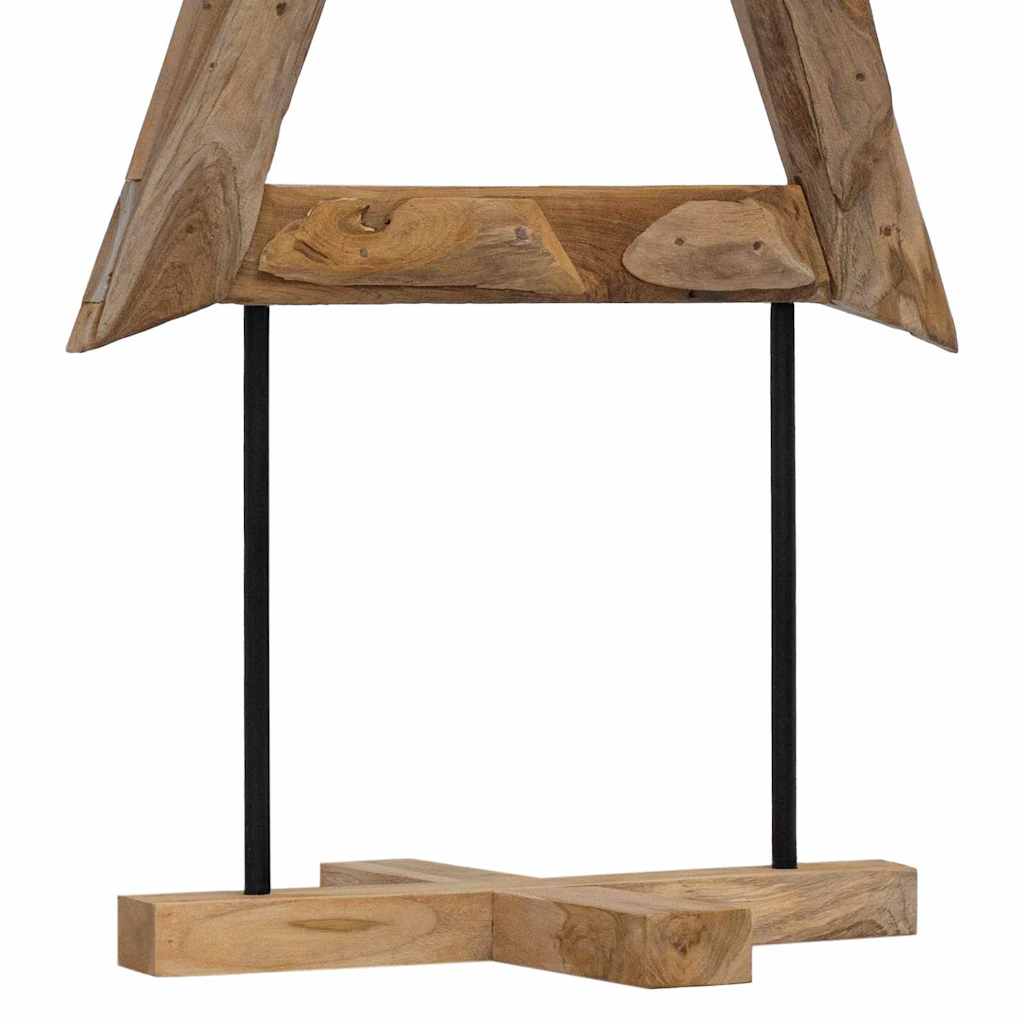 vidaXL Choinka z podstawą Brązowy 149,5 cm Lite drewno tekowe