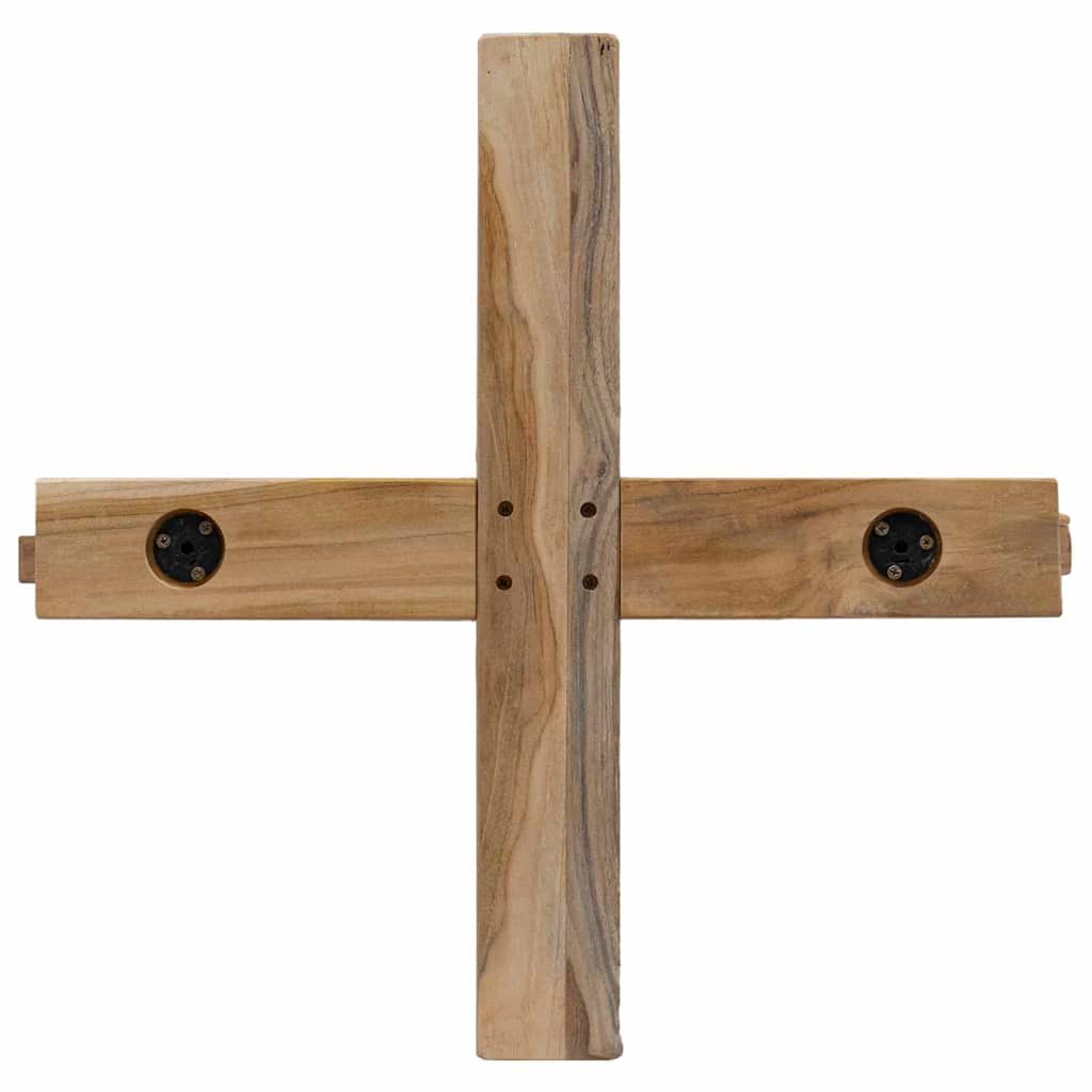 vidaXL Choinka z podstawą Brązowy 149,5 cm Lite drewno tekowe
