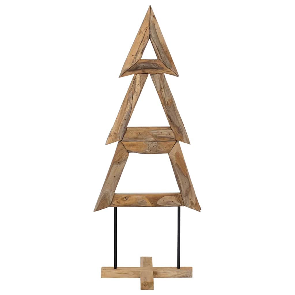 vidaXL Choinka z podstawą Brązowy 149,5 cm Lite drewno tekowe