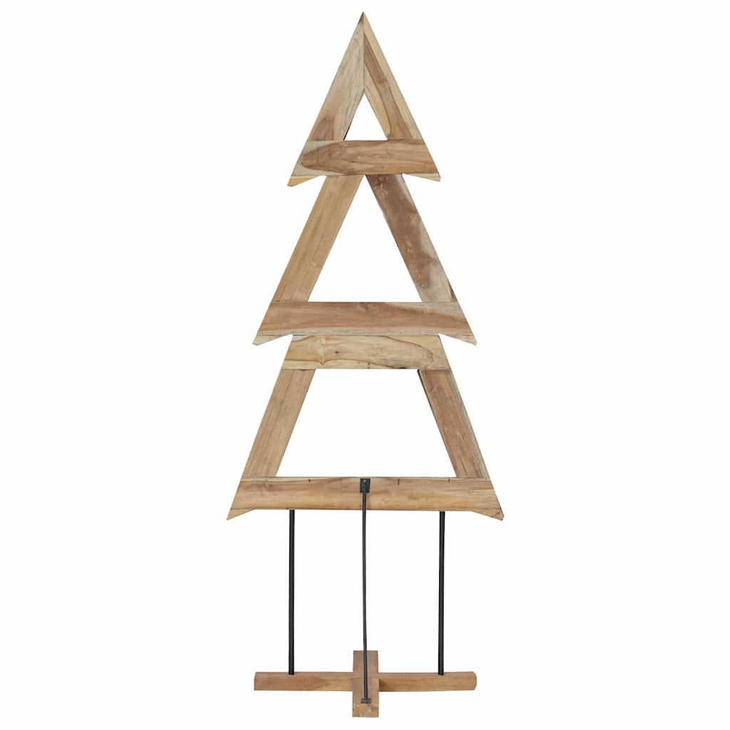 vidaXL Choinka z podstawą Brązowy 181 cm Lite drewno tekowe