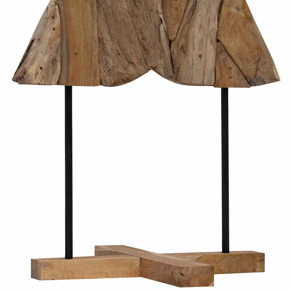 vidaXL Choinka z podstawą Brązowy 151 cm Lite drewno tekowe