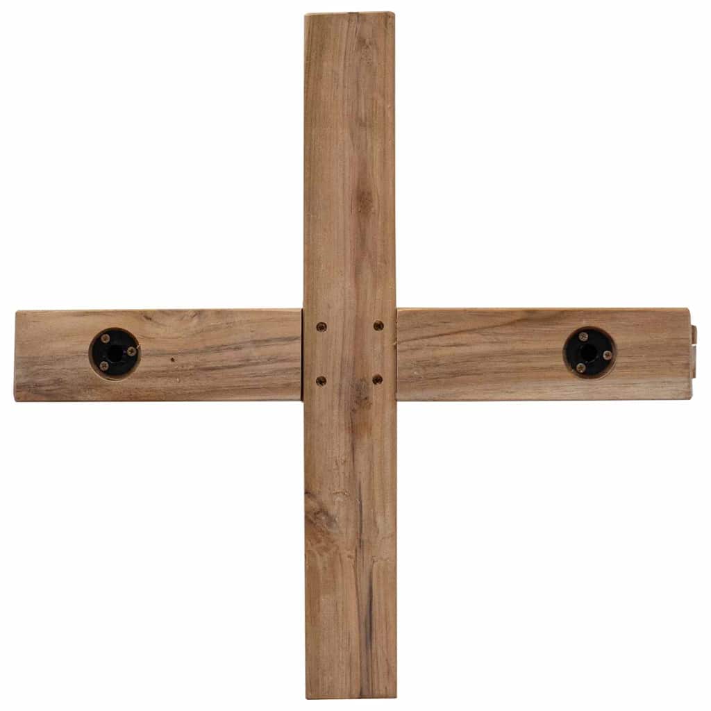 vidaXL Choinka z podstawą Brązowy 151 cm Lite drewno tekowe