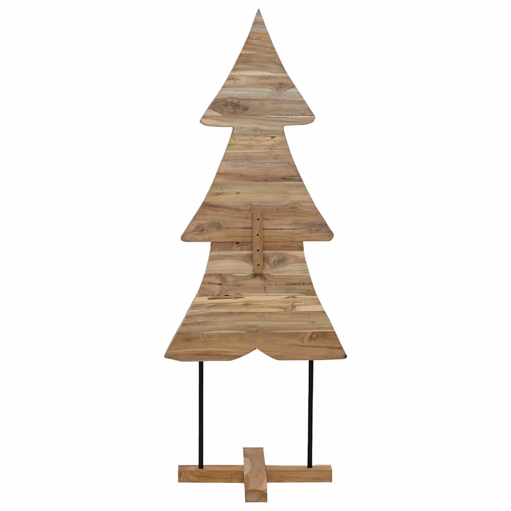 vidaXL Choinka z podstawą Brązowy 151 cm Lite drewno tekowe