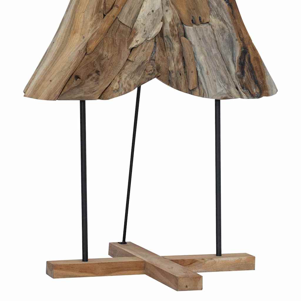 vidaXL Choinka z podstawą Brązowy 181,5 cm Lite drewno tekowe