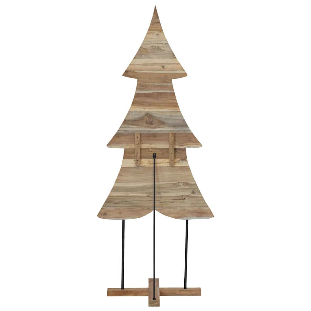 vidaXL Choinka z podstawą Brązowy 181,5 cm Lite drewno tekowe