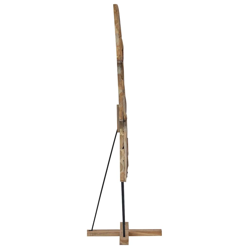 vidaXL Choinka z podstawą Brązowy 181,5 cm Lite drewno tekowe