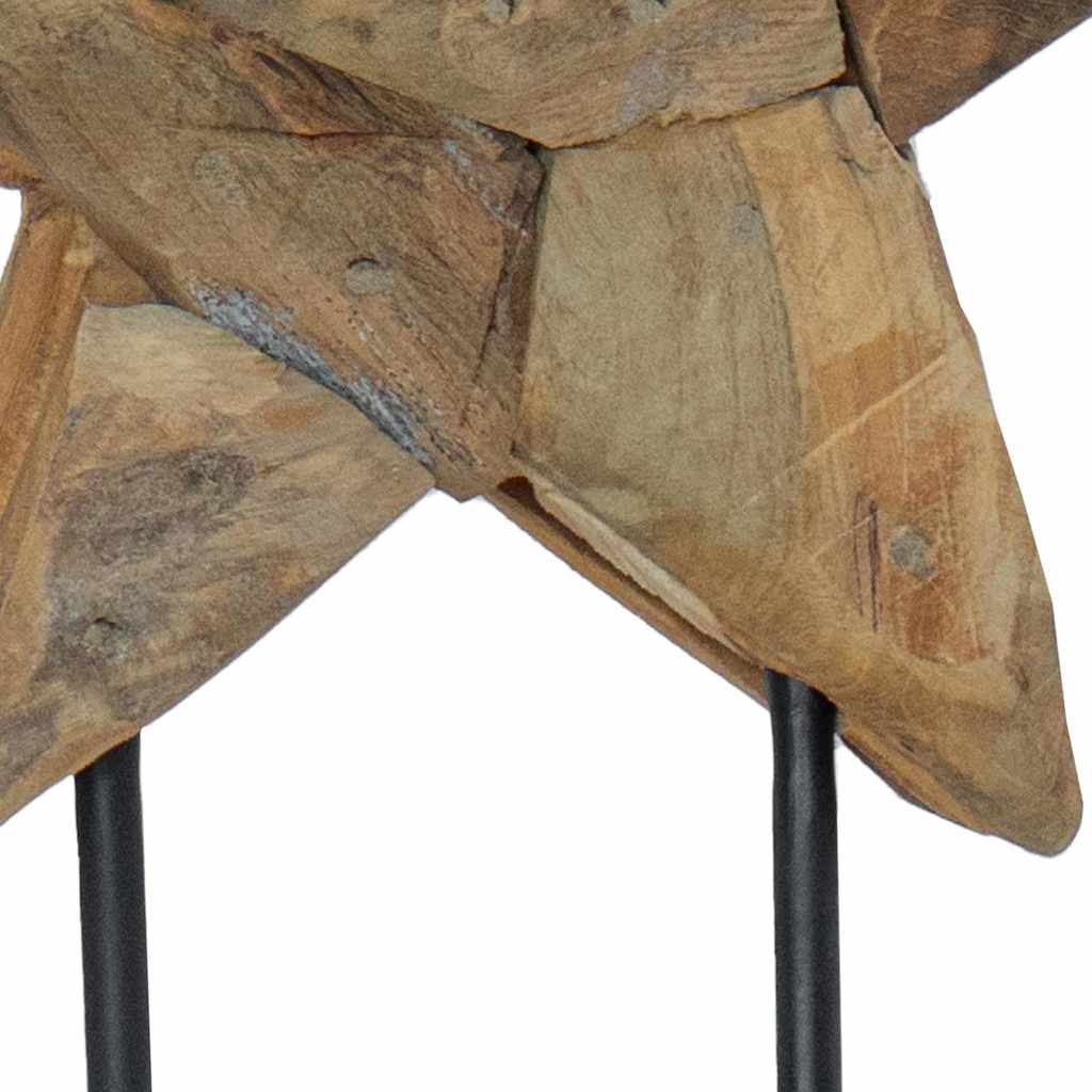 vidaXL Gwiazda Bożonarodzeniowa Brązowy 31 x 15 x 46 cm