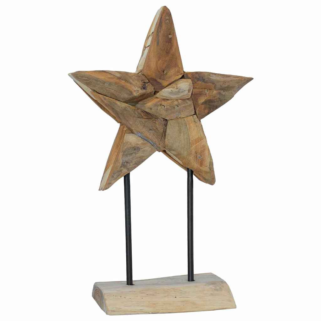 vidaXL Gwiazda Bożonarodzeniowa Brązowy 31 x 15 x 46 cm