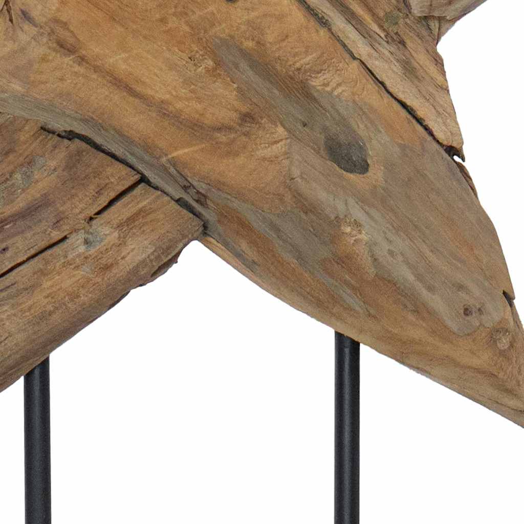 vidaXL Gwiazda Bożonarodzeniowa Brązowy 43,5 x 13,5 x 59 cm