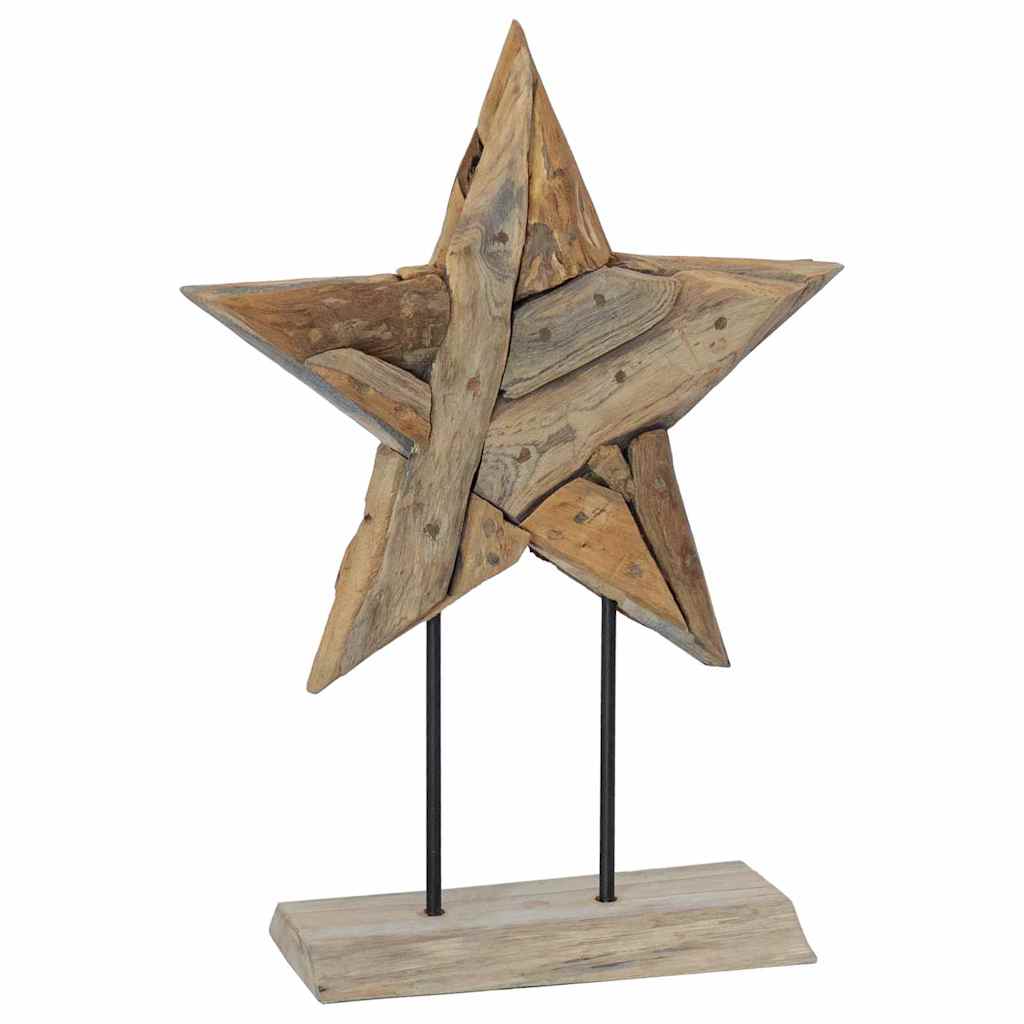 vidaXL Gwiazda Bożonarodzeniowa Brązowy 43,5 x 13,5 x 59 cm