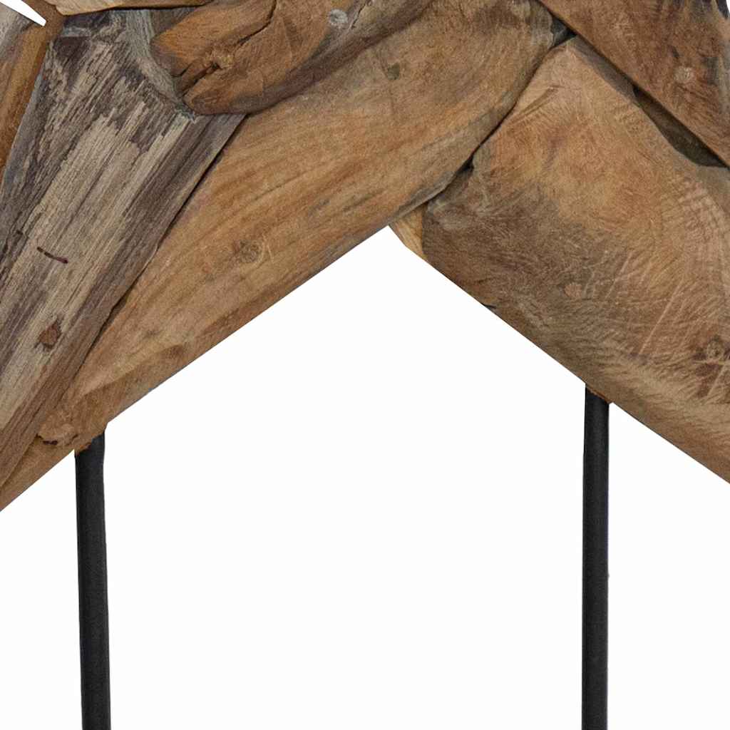 vidaXL Gwiazda Bożonarodzeniowa Brązowy 59,5 x 18 x 74 cm