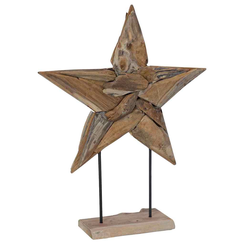 vidaXL Gwiazda Bożonarodzeniowa Brązowy 59,5 x 18 x 74 cm