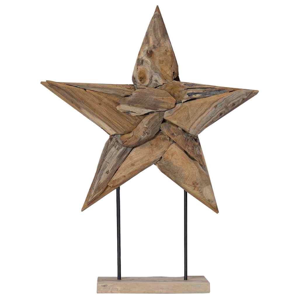 vidaXL Gwiazda Bożonarodzeniowa Brązowy 59,5 x 18 x 74 cm