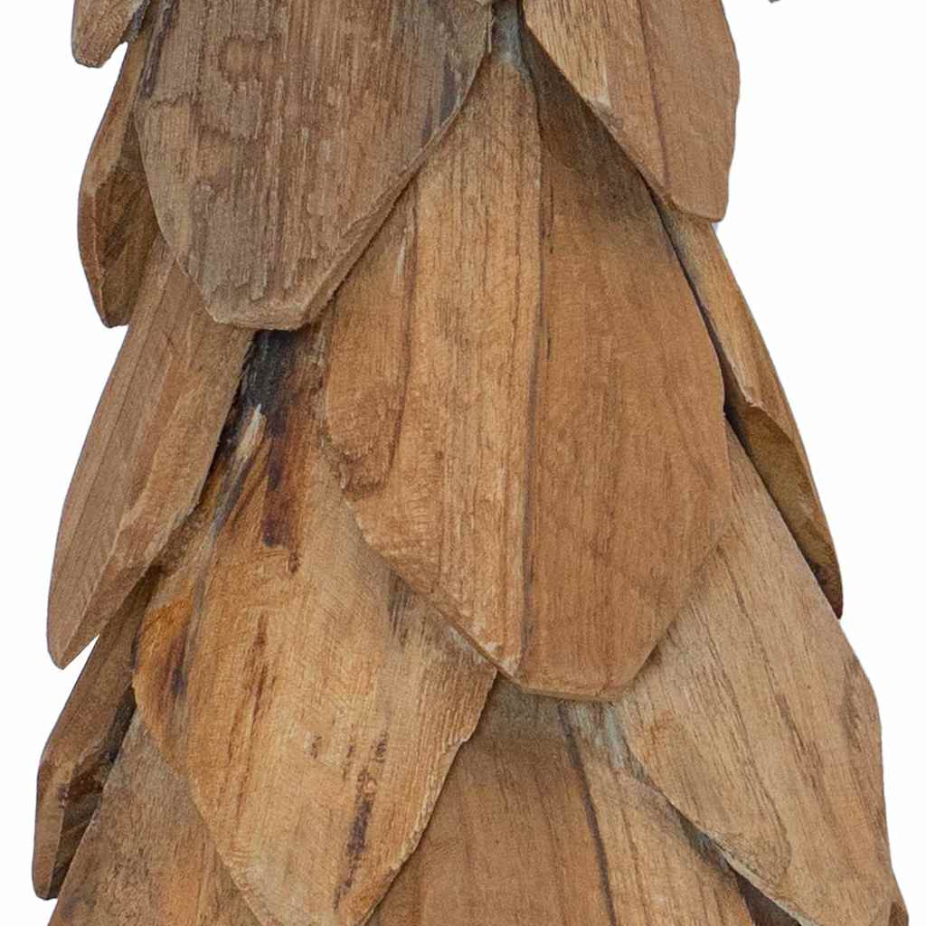 vidaXL Choinka z podstawą Brązowy 51 cm Lite drewno tekowe