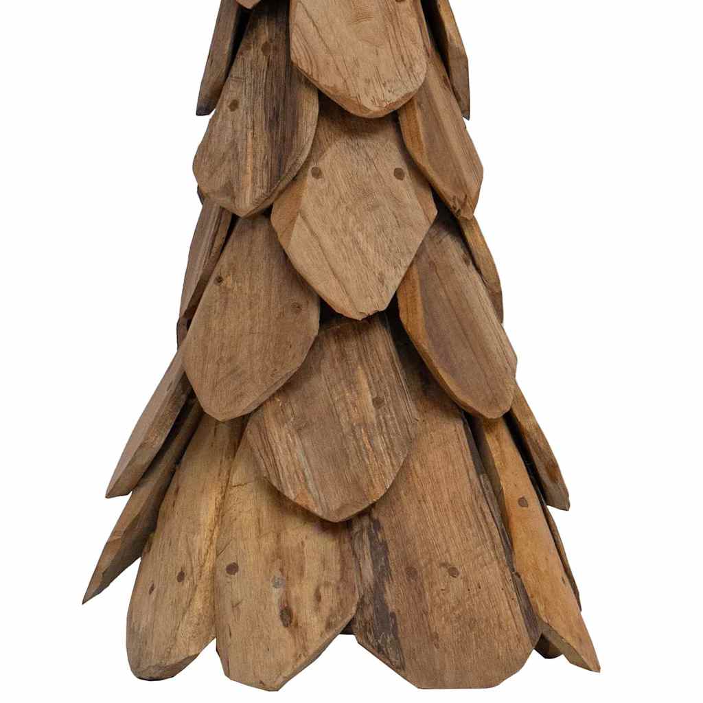 vidaXL Choinka z podstawą Brązowy 111 cm Lite drewno tekowe