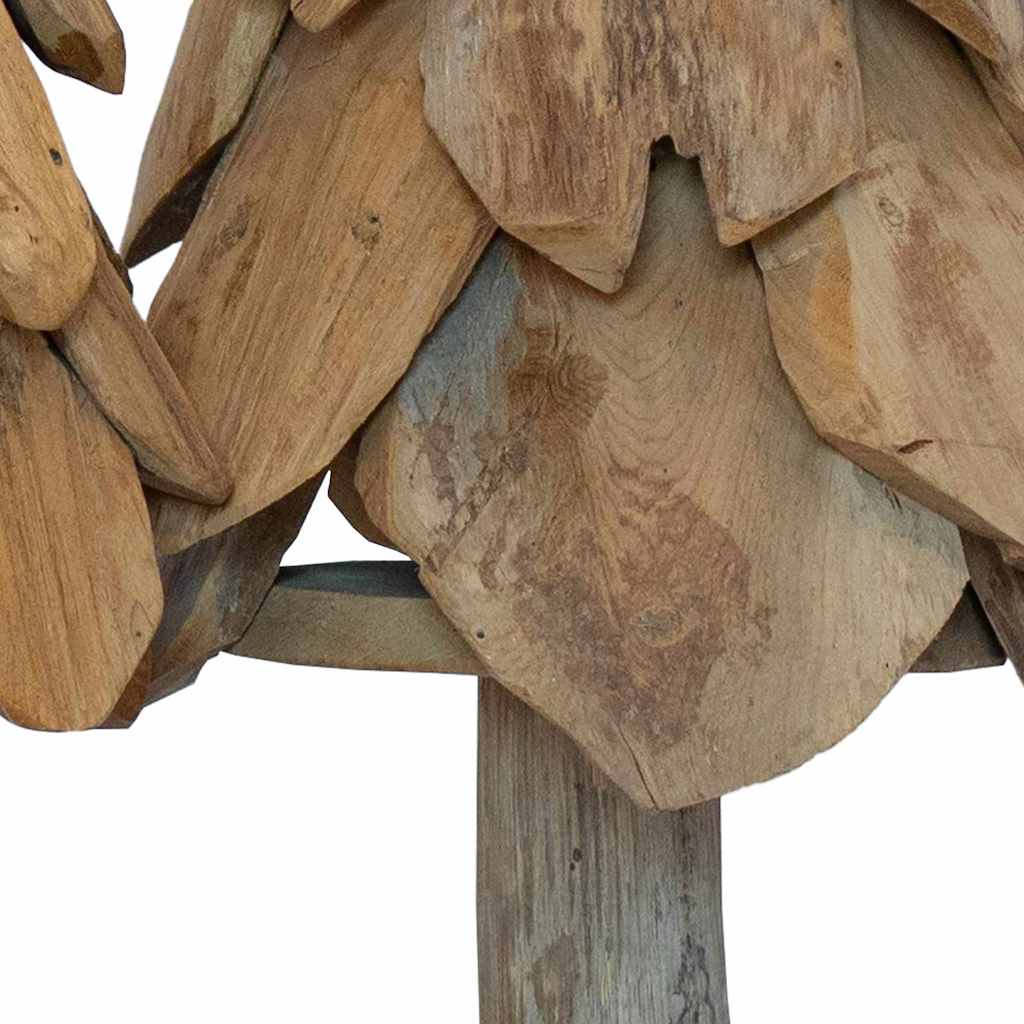 vidaXL Choinka z podstawą 3 pcs Brązowy Lite drewno tekowe