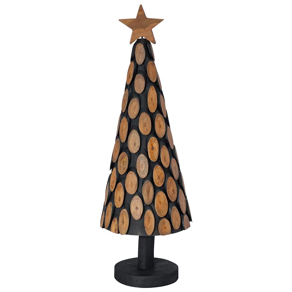 vidaXL Choinka z podstawą Brązowy 90 cm Lite drewno tekowe