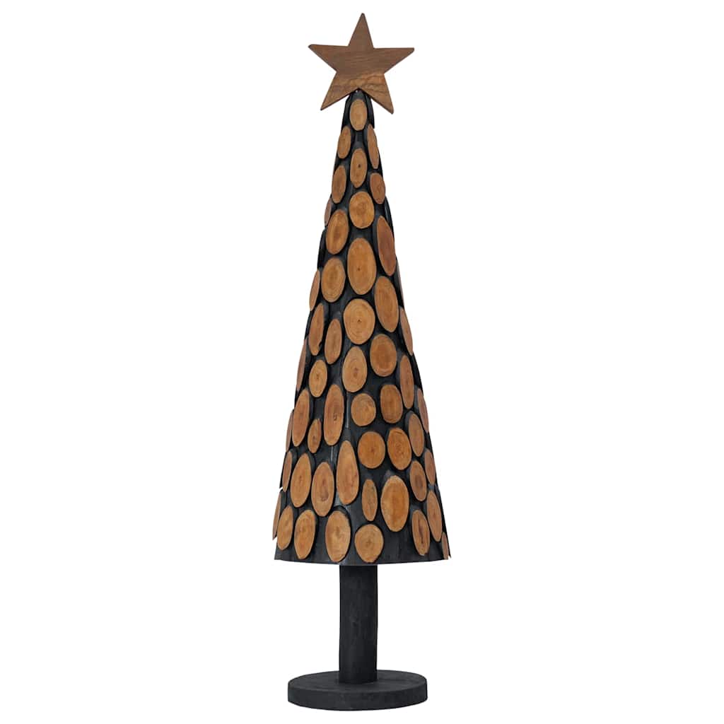 vidaXL Choinka z podstawą Brązowy 120 cm Lite drewno tekowe