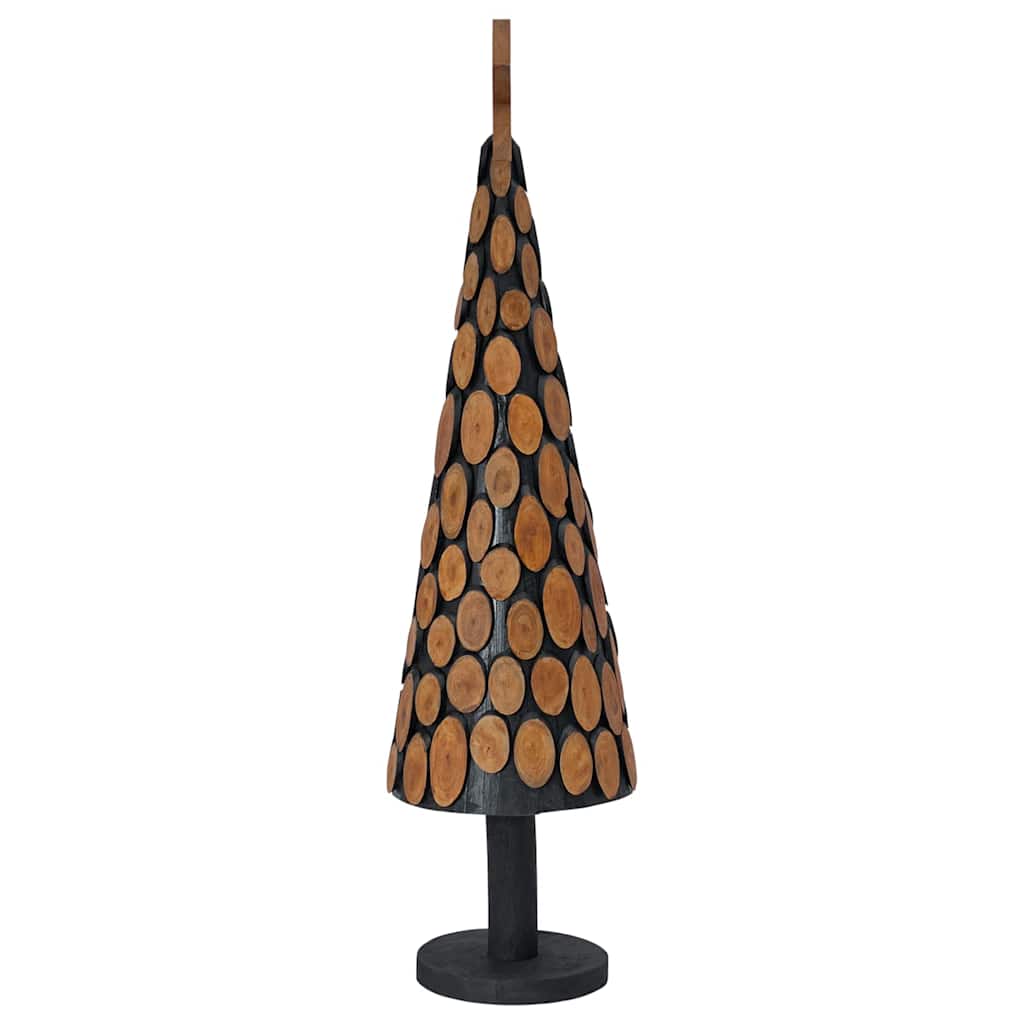 vidaXL Choinka z podstawą Brązowy 120 cm Lite drewno tekowe