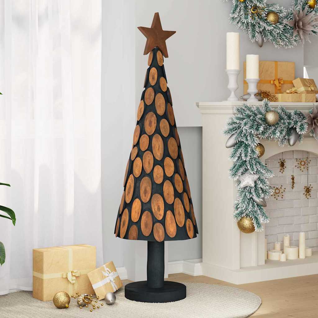 vidaXL Choinka z podstawą Brązowy 149 cm Lite drewno tekowe