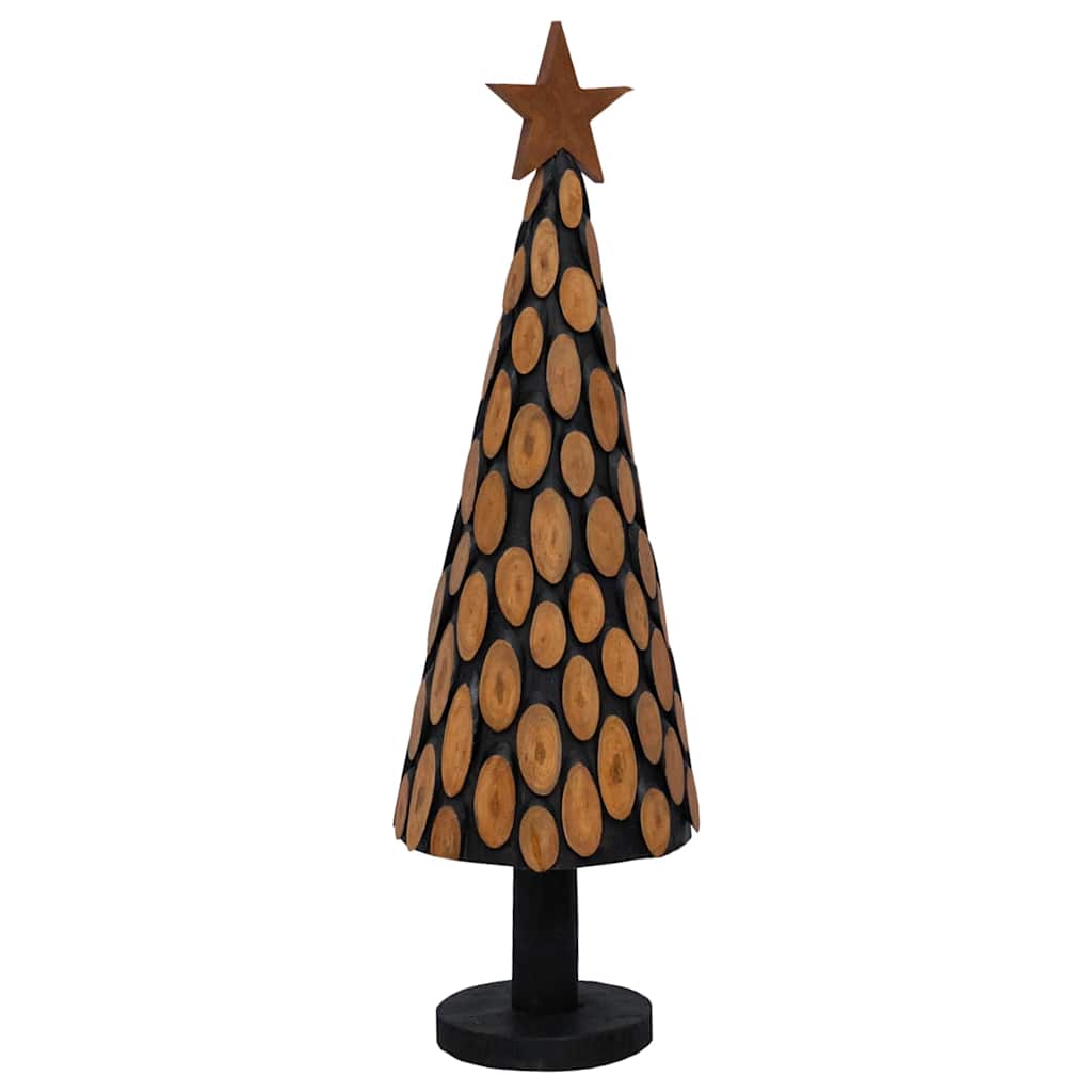 vidaXL Choinka z podstawą Brązowy 149 cm Lite drewno tekowe