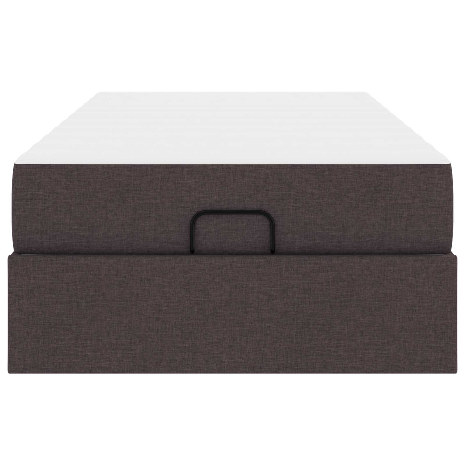 vidaXL Rama łóżka z materacem 2 pcs Brązowy tkanina