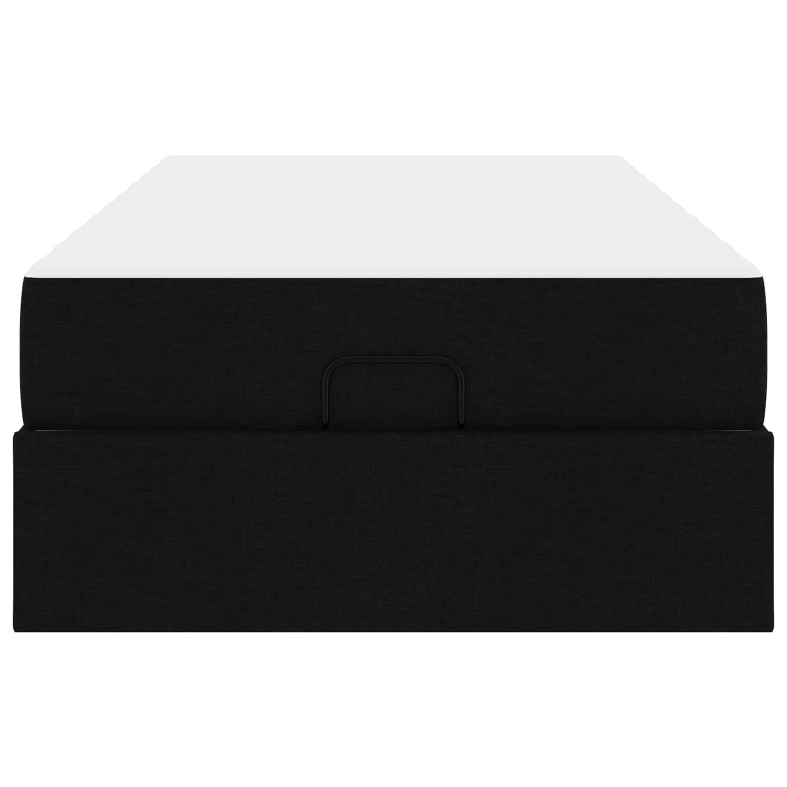 vidaXL Rama łóżka z materacem 2 pcs Czarny tkanina