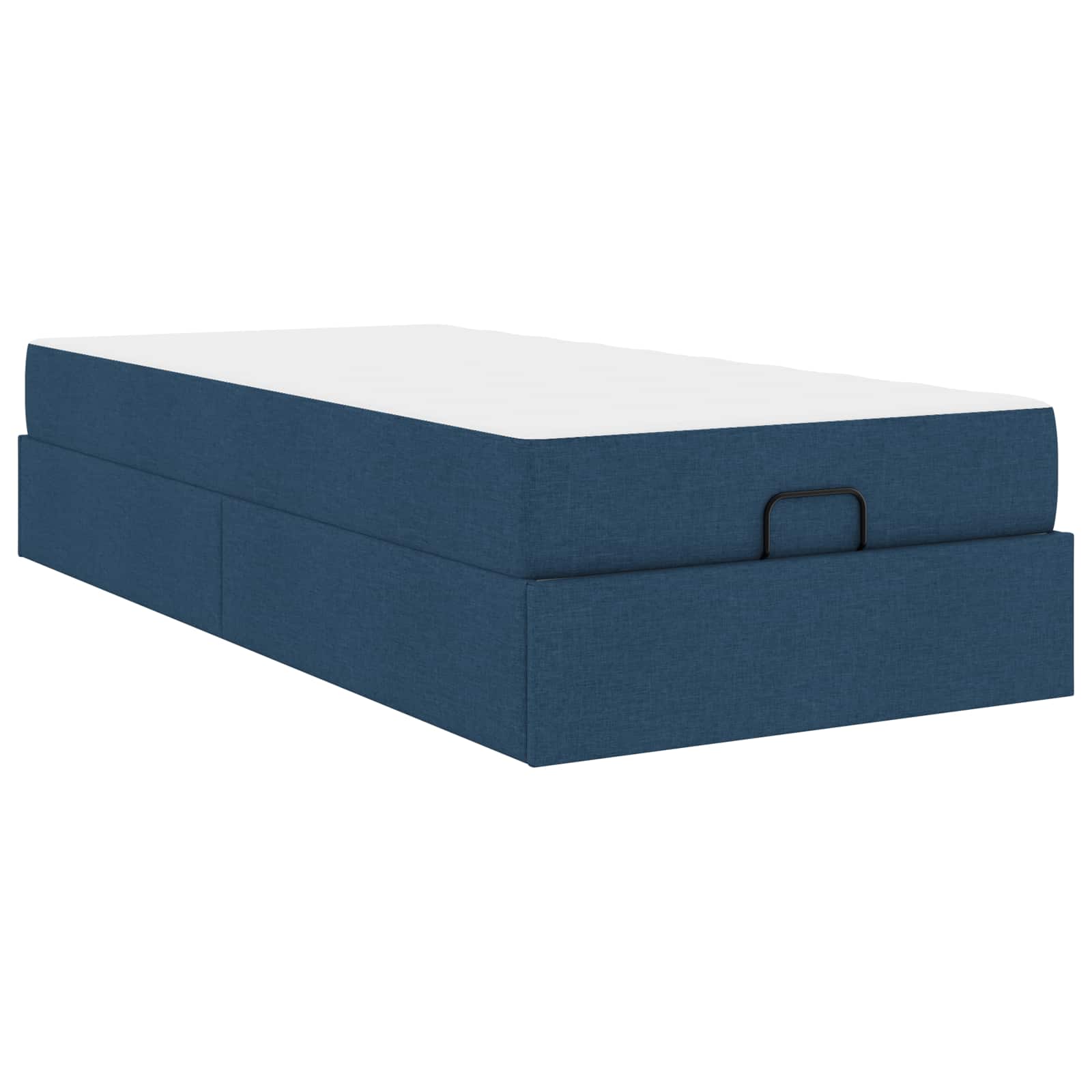 vidaXL Rama łóżka z materacem 2 pcs Niebieski tkanina