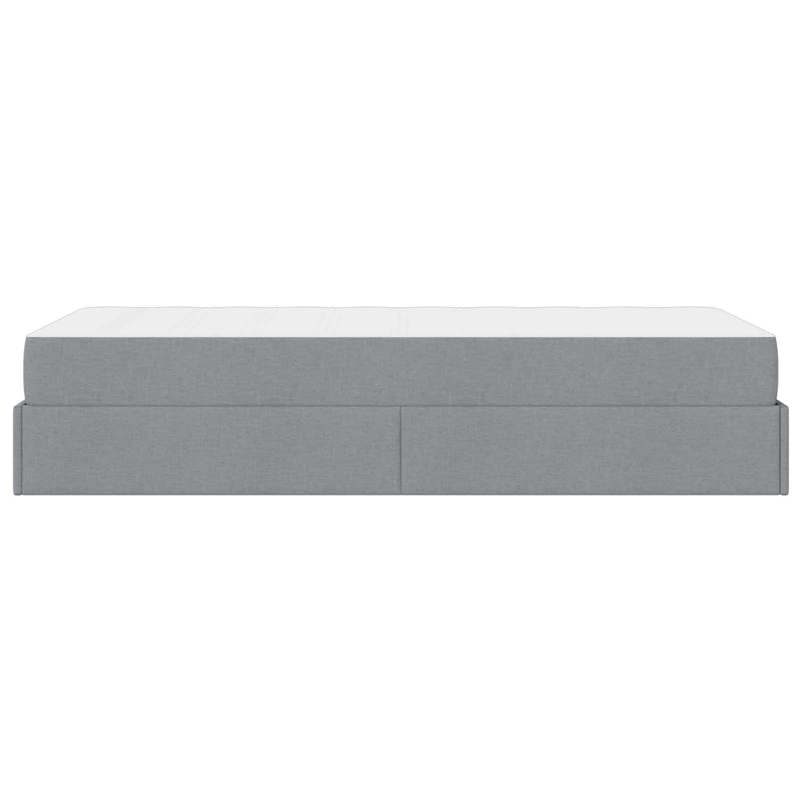 vidaXL Rama łóżka z materacem 2 pcs Jasnoszary tkanina