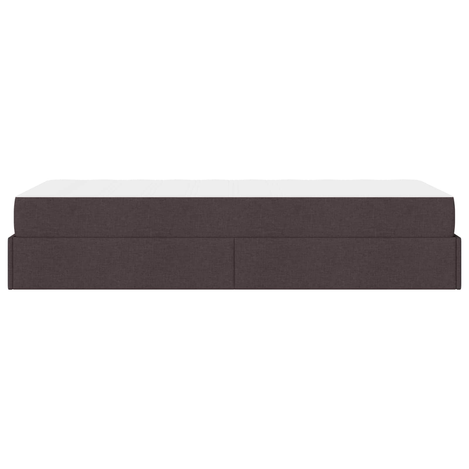 vidaXL Rama łóżka z materacem 2 pcs Brązowy tkanina