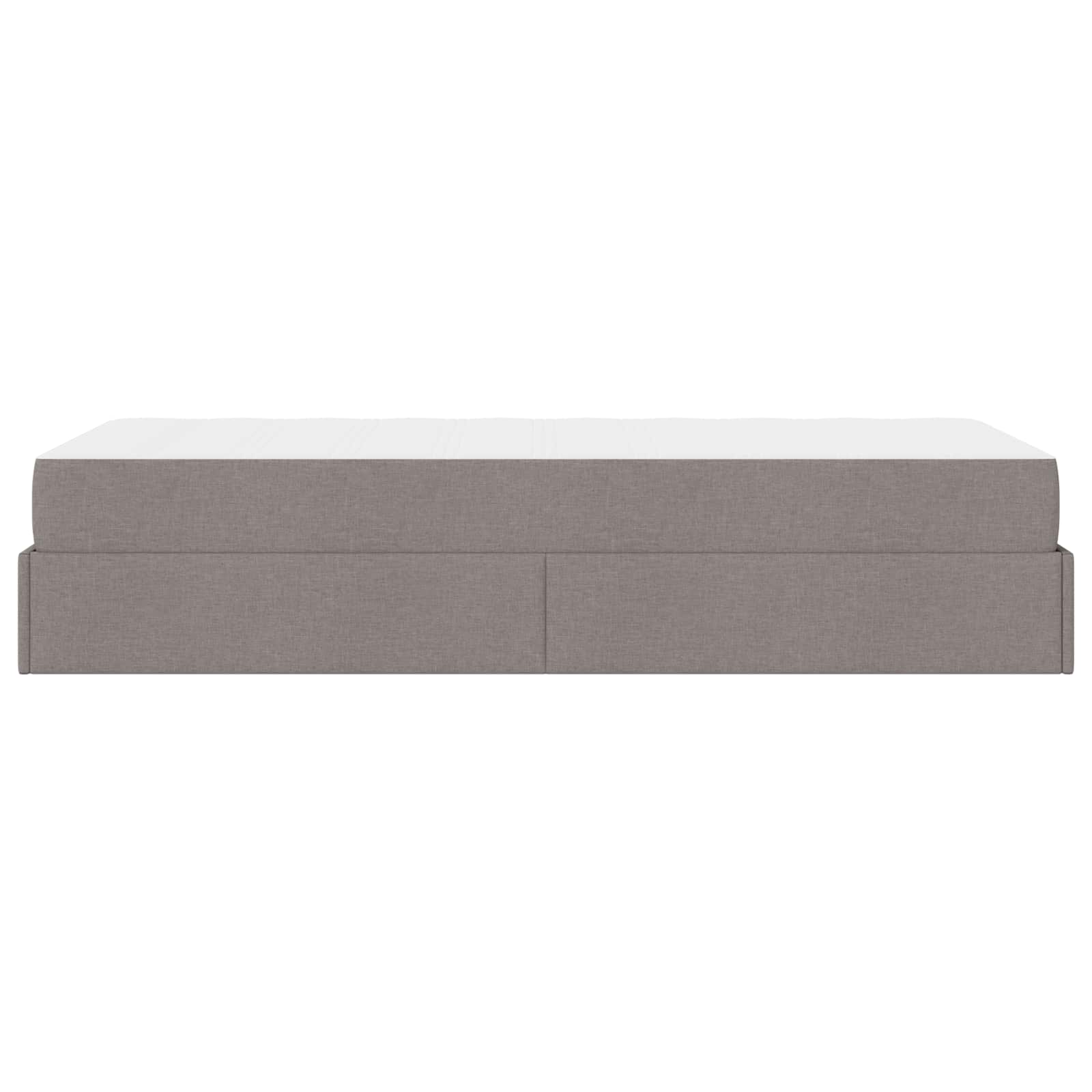 vidaXL Rama łóżka z materacem 2 pcs Ciemnoszary tkanina