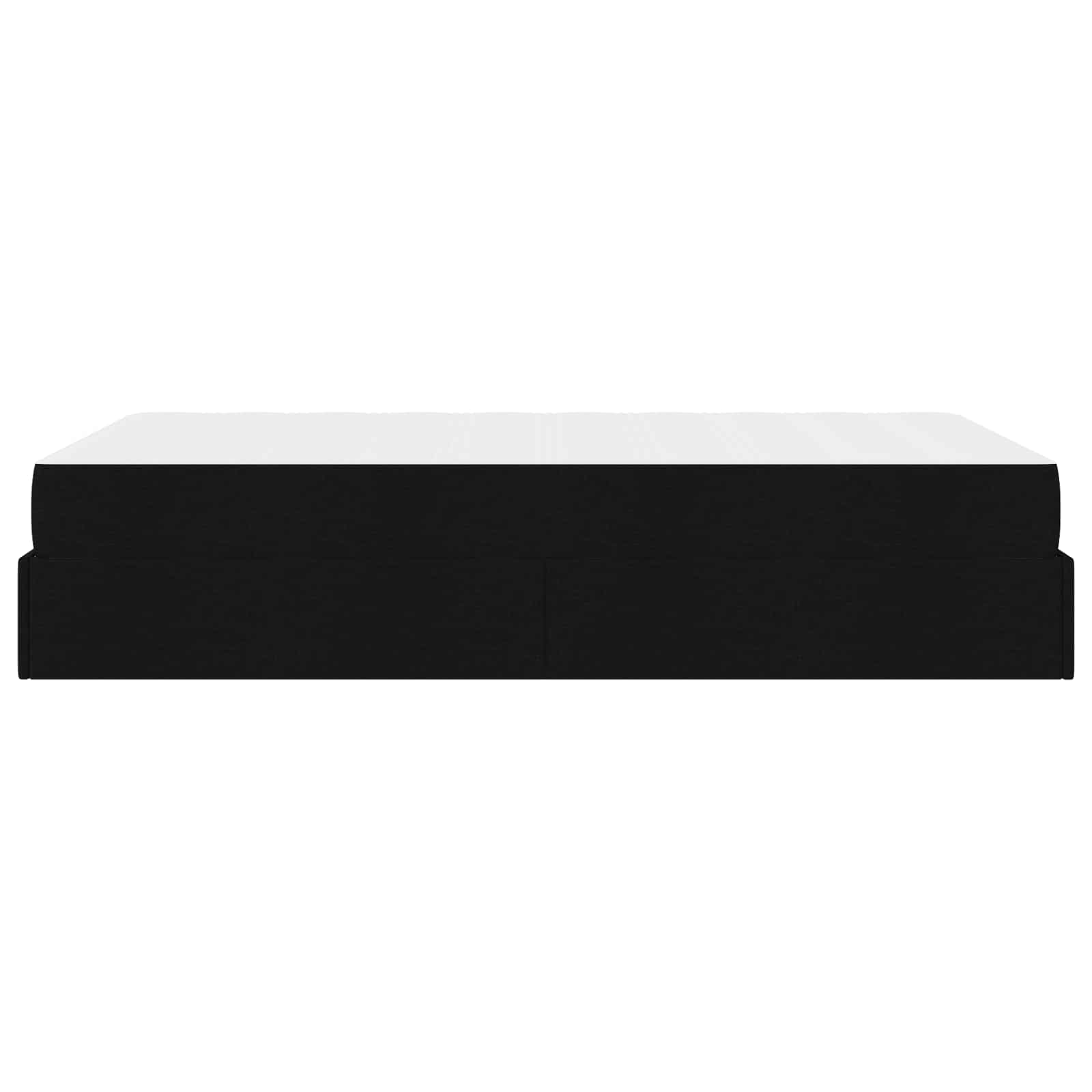 vidaXL Rama łóżka z materacem 2 pcs Czarny tkanina