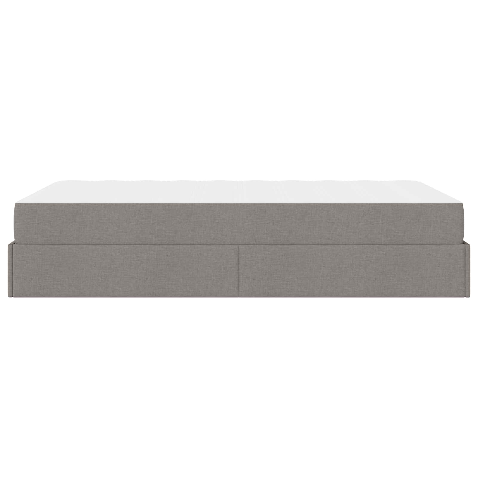 vidaXL Rama łóżka z materacem 2 pcs Ciemnoszary tkanina