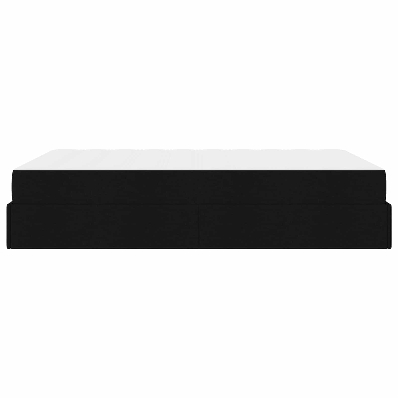 vidaXL Rama łóżka z materacem 2 pcs Czarny tkanina