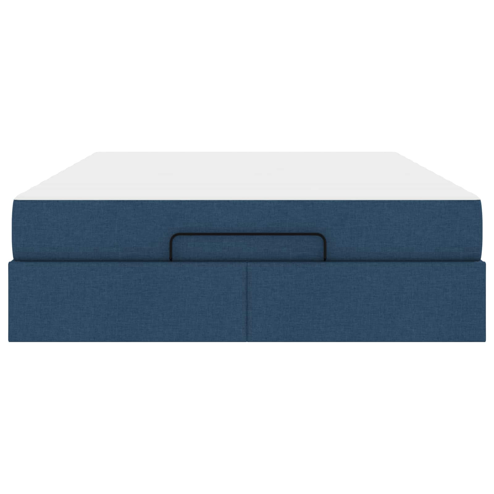 vidaXL Rama łóżka z materacem 2 pcs Niebieski tkanina
