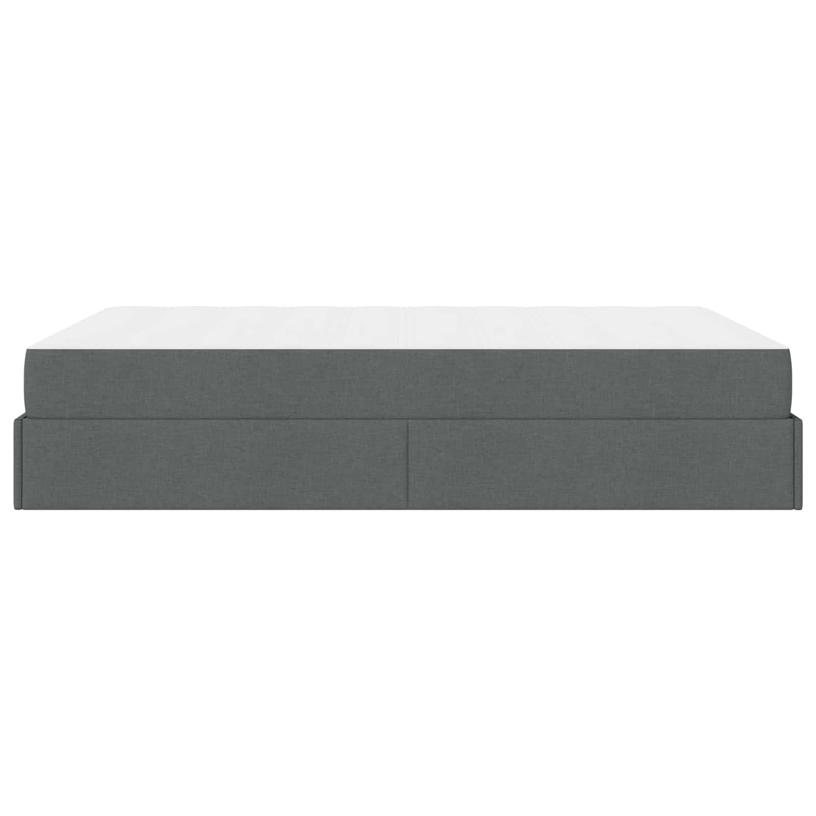 vidaXL Rama łóżka z materacem 2 pcs Przygaszony Szary tkanina