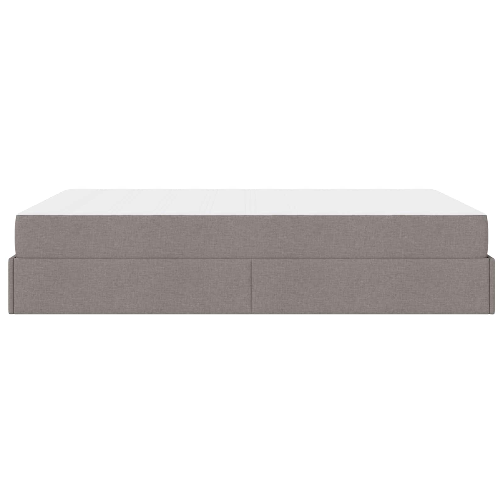 vidaXL Rama łóżka z materacem 2 pcs Ciemnoszary tkanina